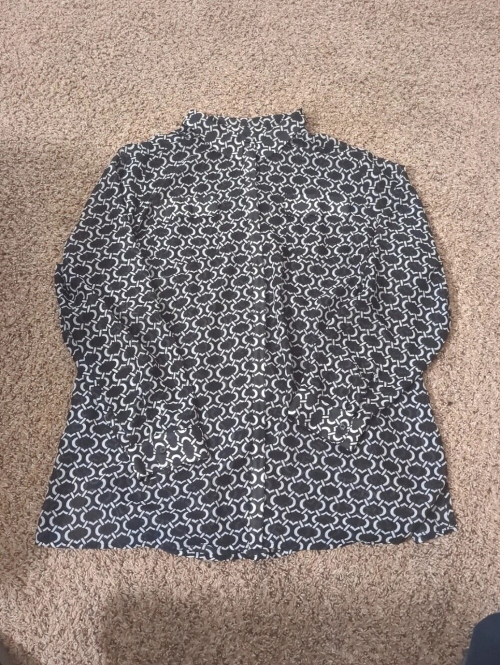 Black and white blouse